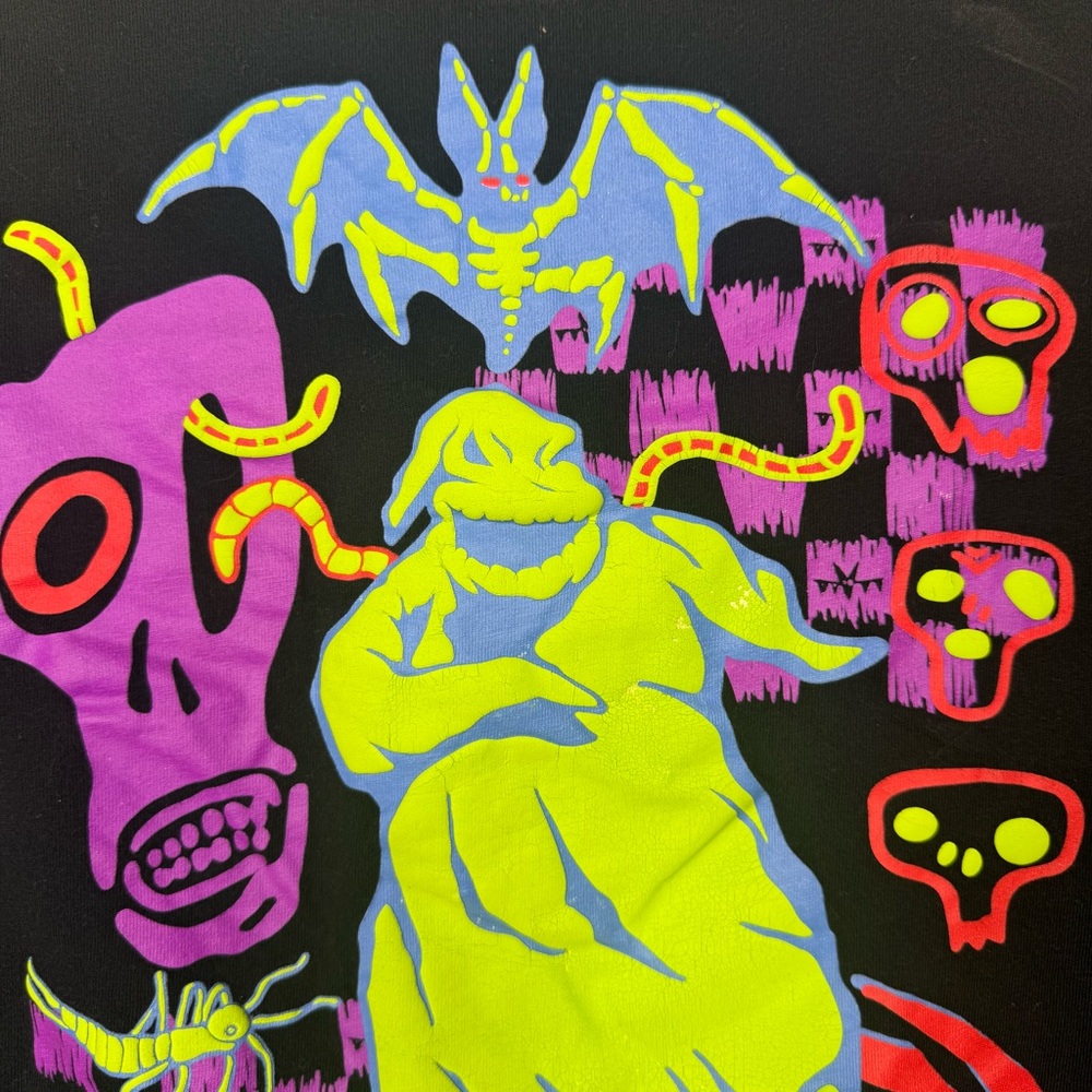 Vans Nightmare Before Christmas Oogie Boogie Glow Long Sleeve Tshirt Boys M - Picture 6 of 6